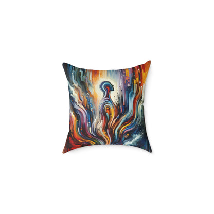 Threshold Collective Consciousness Spun Polyester Pillow