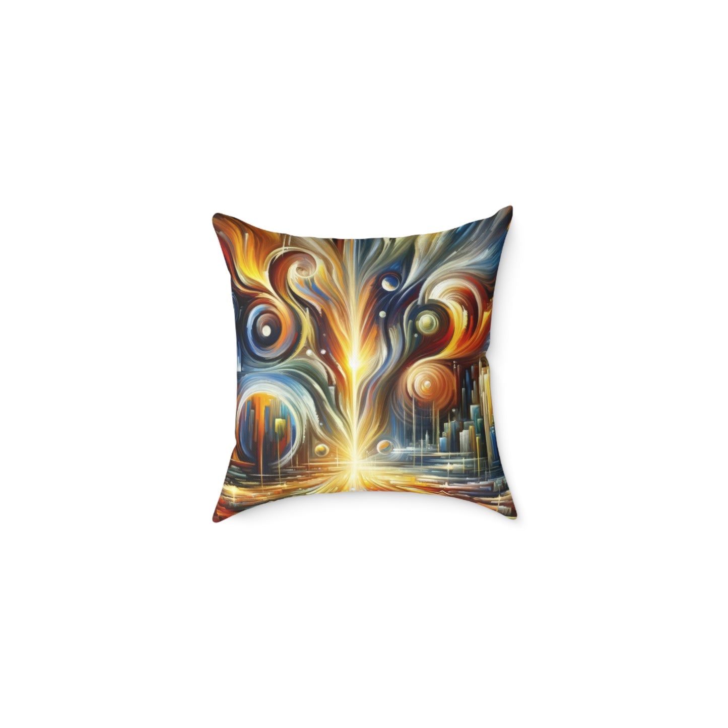 Sovereign Integral Transformation Spun Polyester Pillow