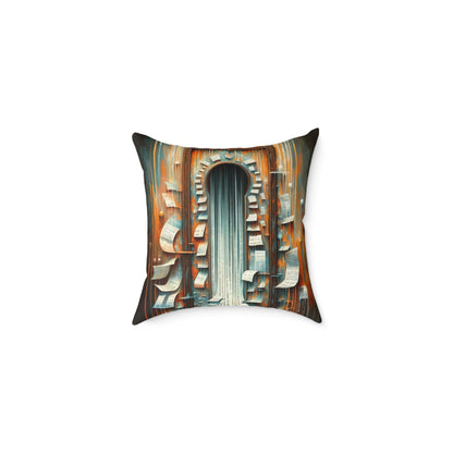 Illuminated Truths Mirror Spun Polyester Pillow