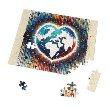 Heartbeats Synchronizing Peace Jigsaw Puzzle (30, 110, 252, 500,1000-Piece)
