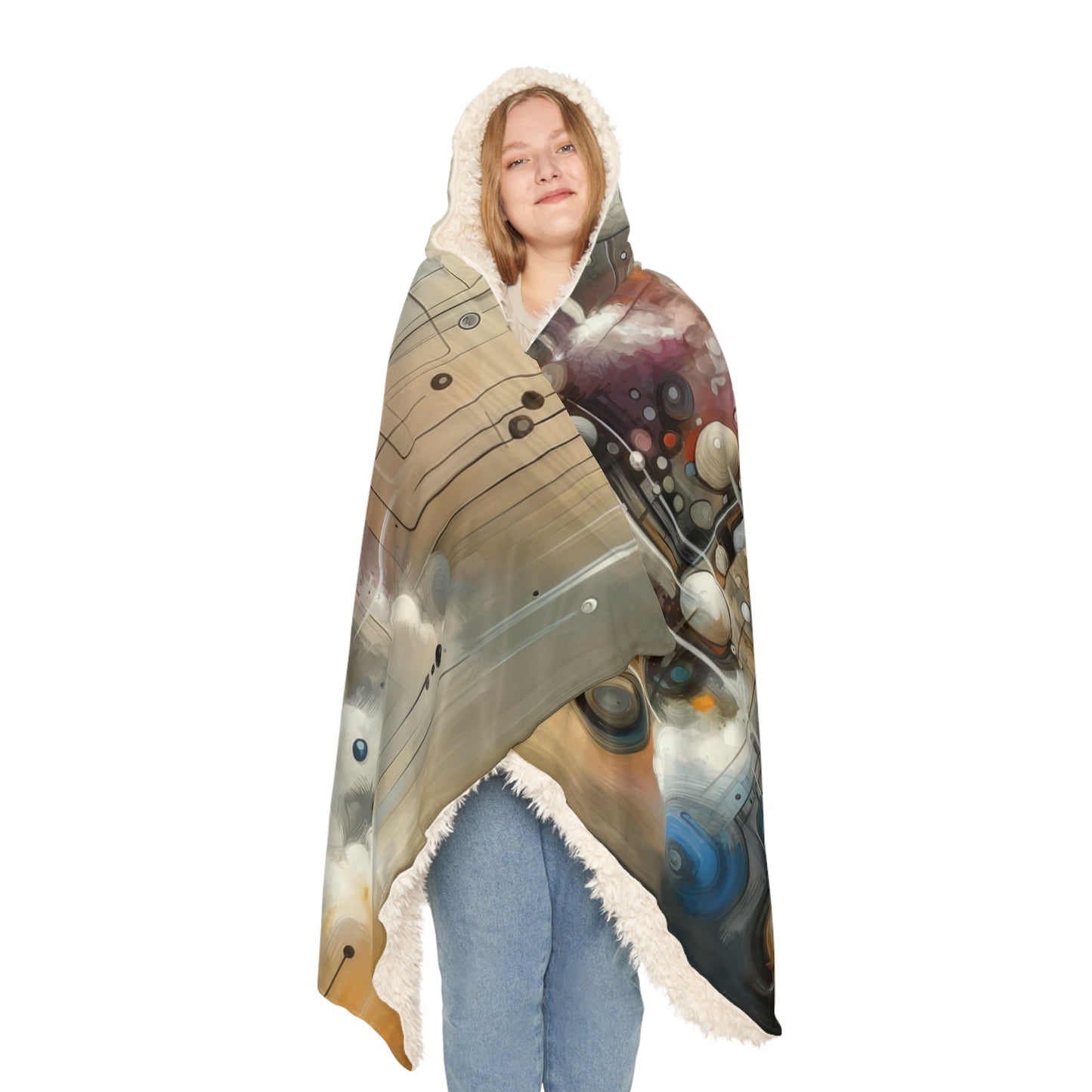 Abstract Mechanical Harmony Snuggle Blanket