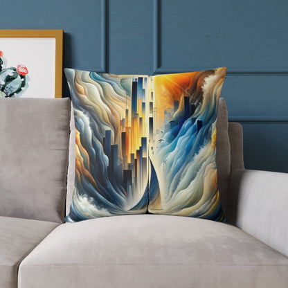 Beacon Sail Change Spun Polyester Pillow