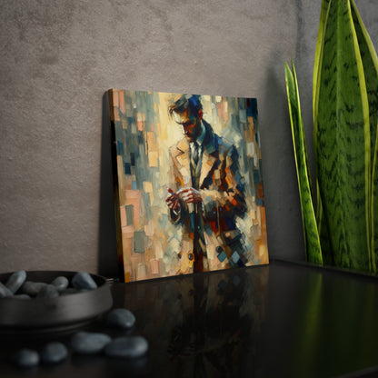 Urban Tachism Encounter Canvas Photo Tile