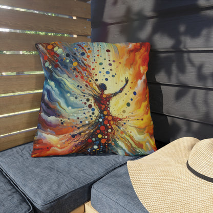 Vibrant Growth Symphony Outdoor Pillows