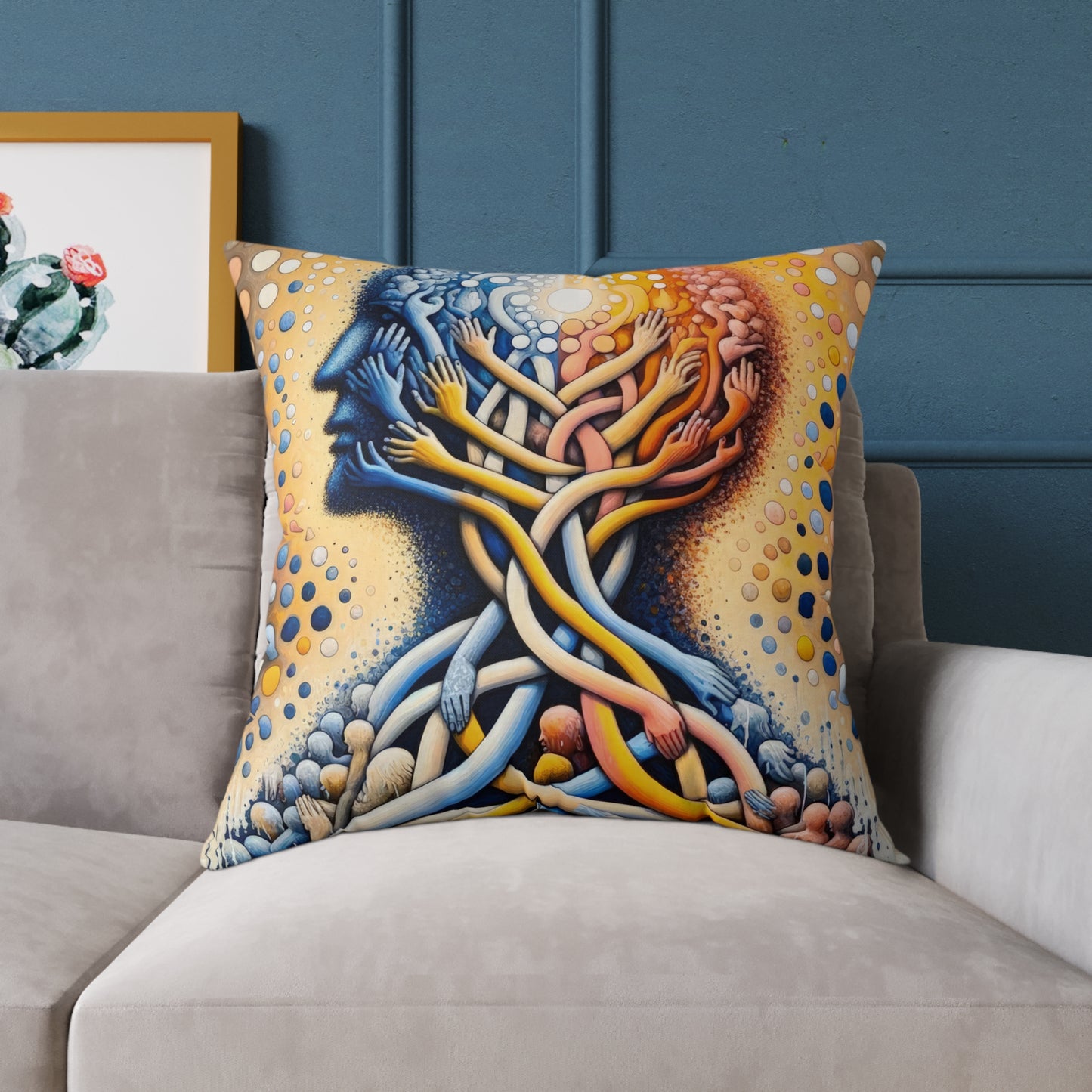 Unveiling Inner Essence Spun Polyester Pillow