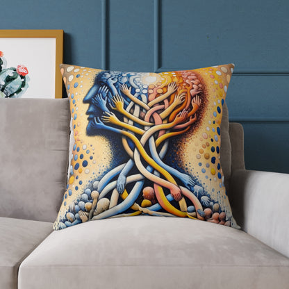 Unveiling Inner Essence Spun Polyester Pillow