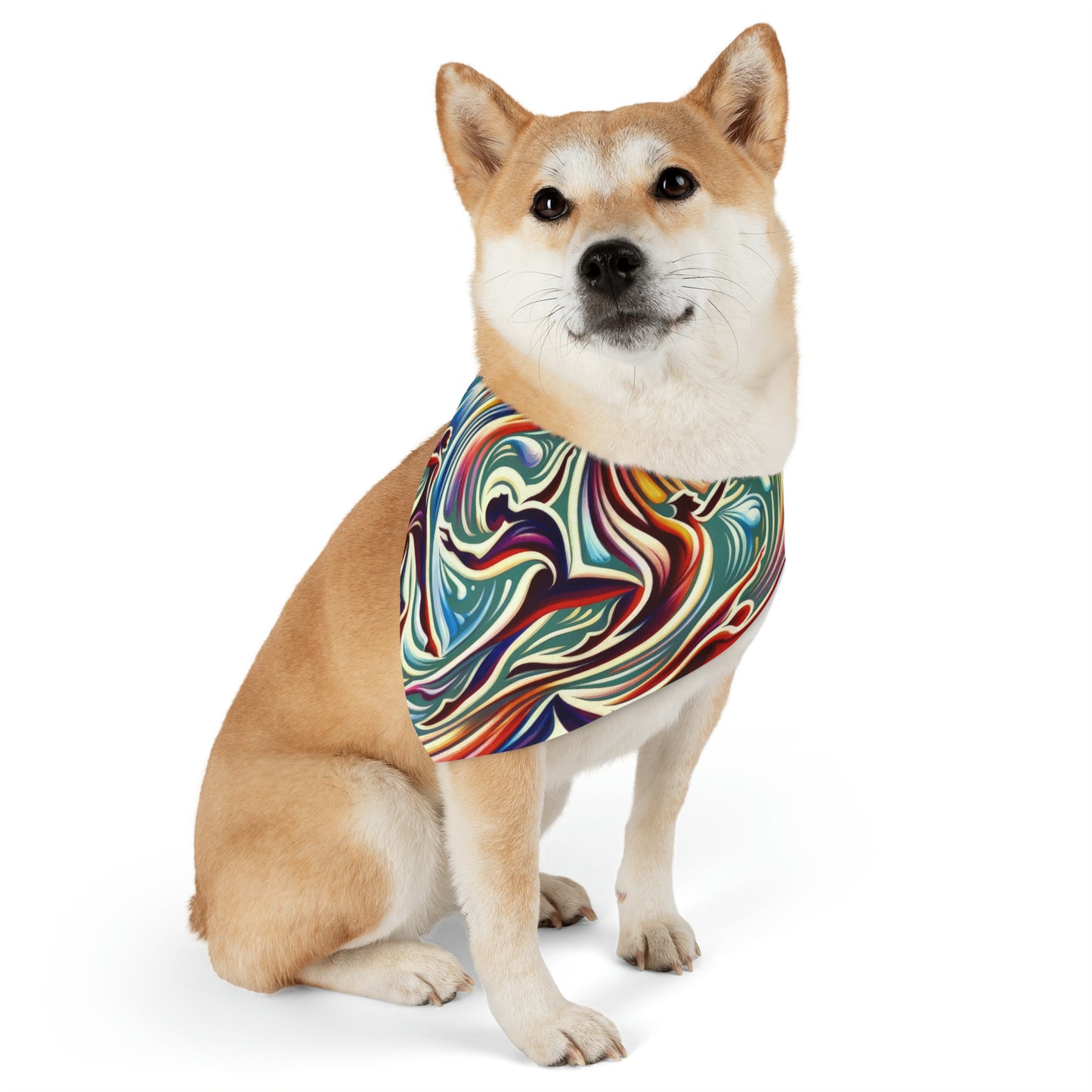 Choreographic Mindful Tachism Pet Bandana Collar