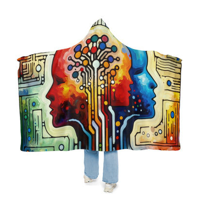 Empathetic Connection Abstract Snuggle Blanket