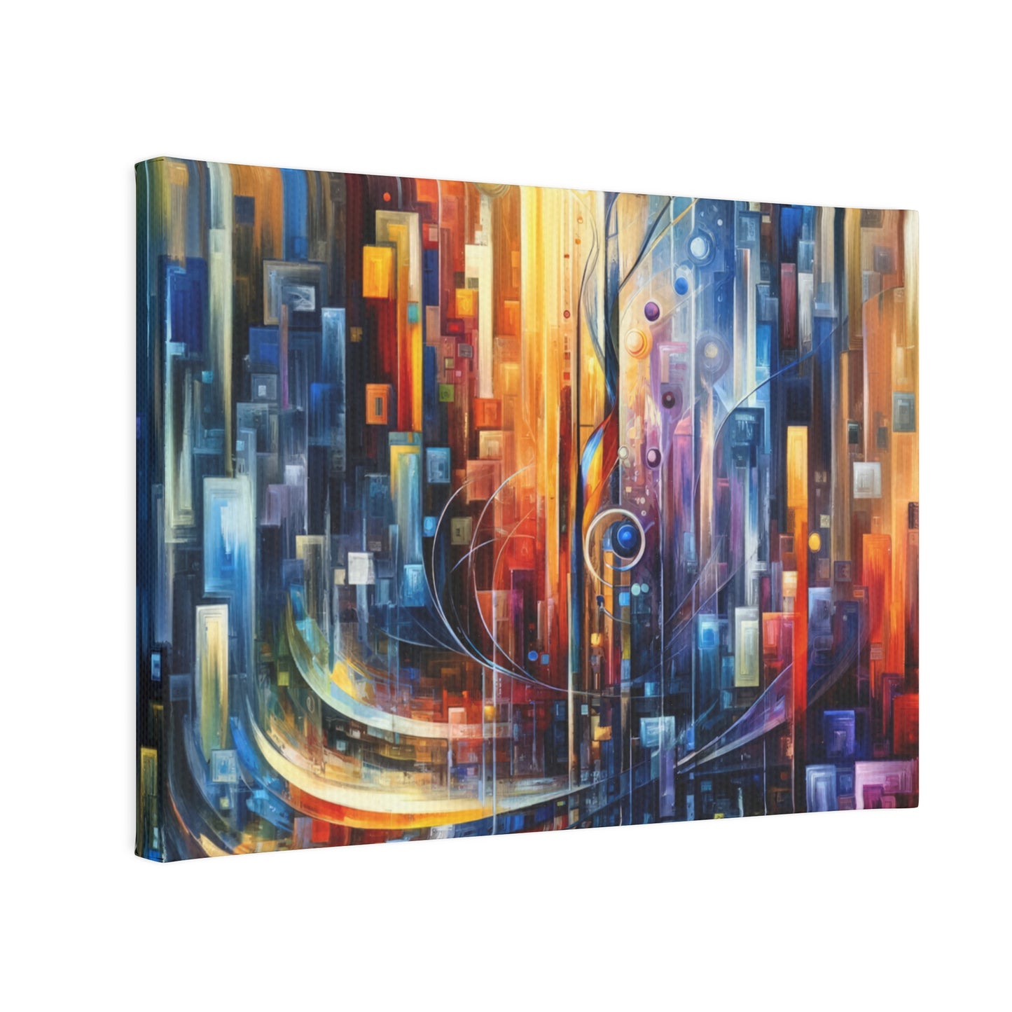 Symphonic Glass Resonance Canvas Photo Tile