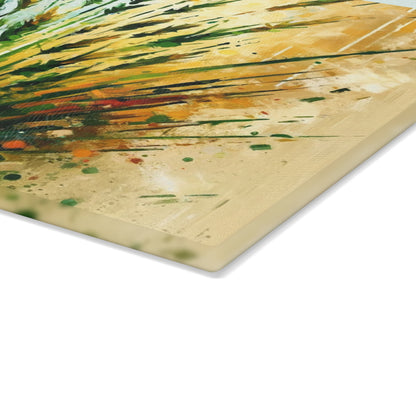 Grass Testament Change Glass Cutting Board