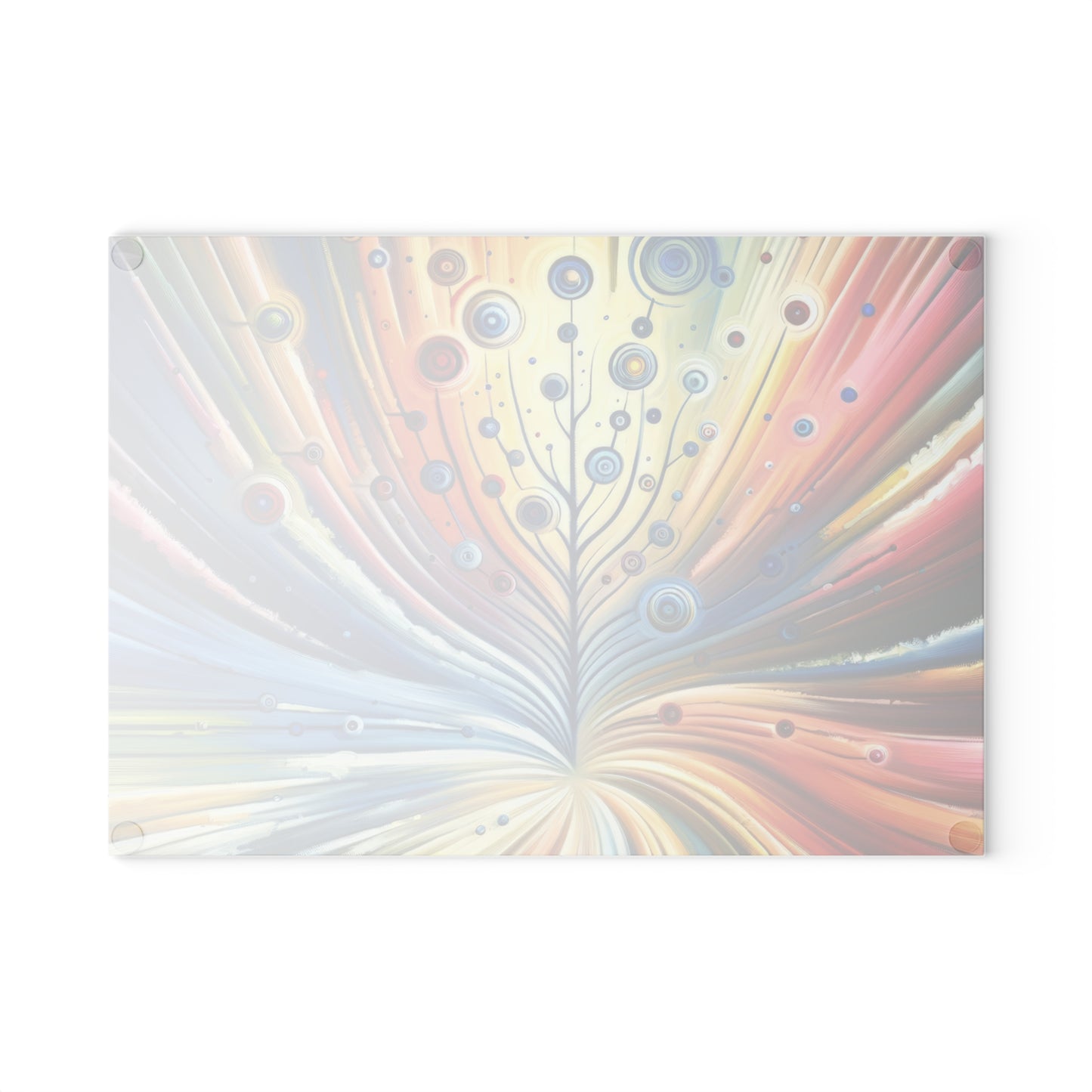 Sustainable Ripple Abstract Glass Cutting Board