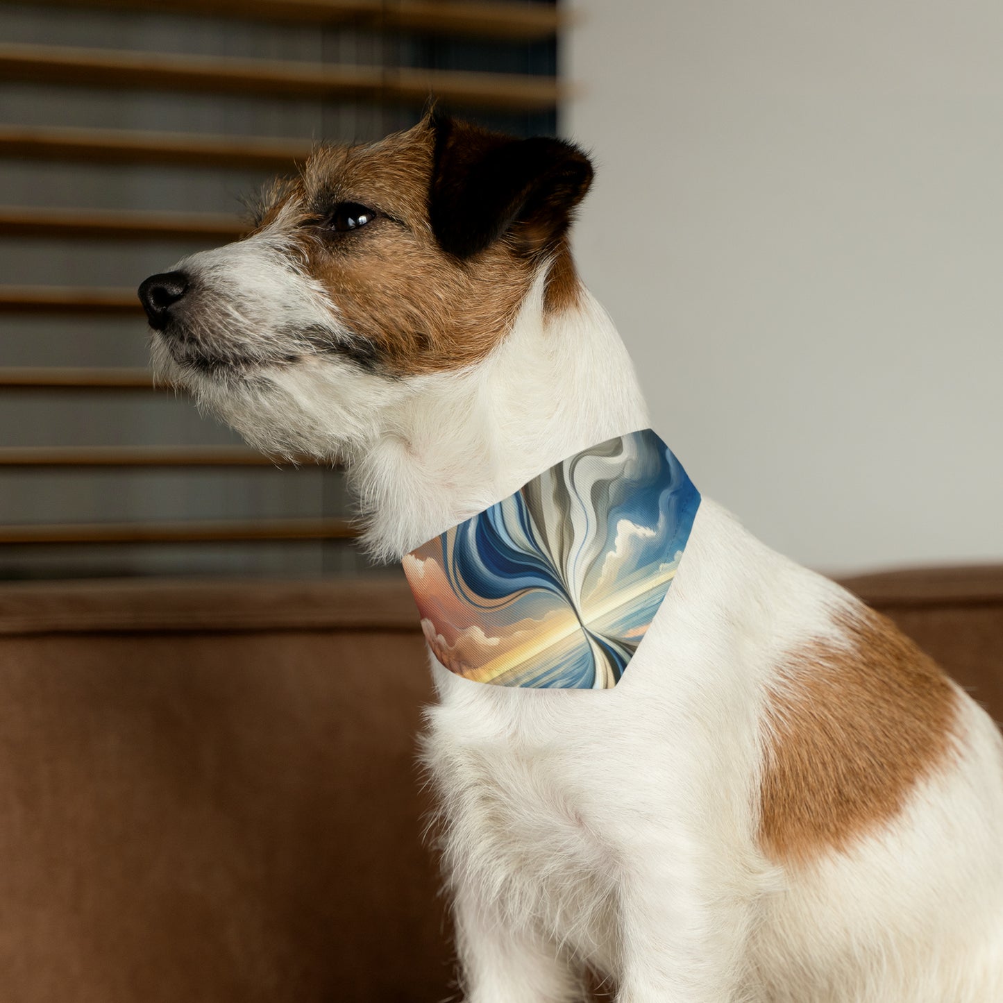 Tachism Confluence Harmony Pet Bandana Collar