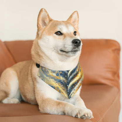 Ripple Effect Abstraction Pet Bandana Collar