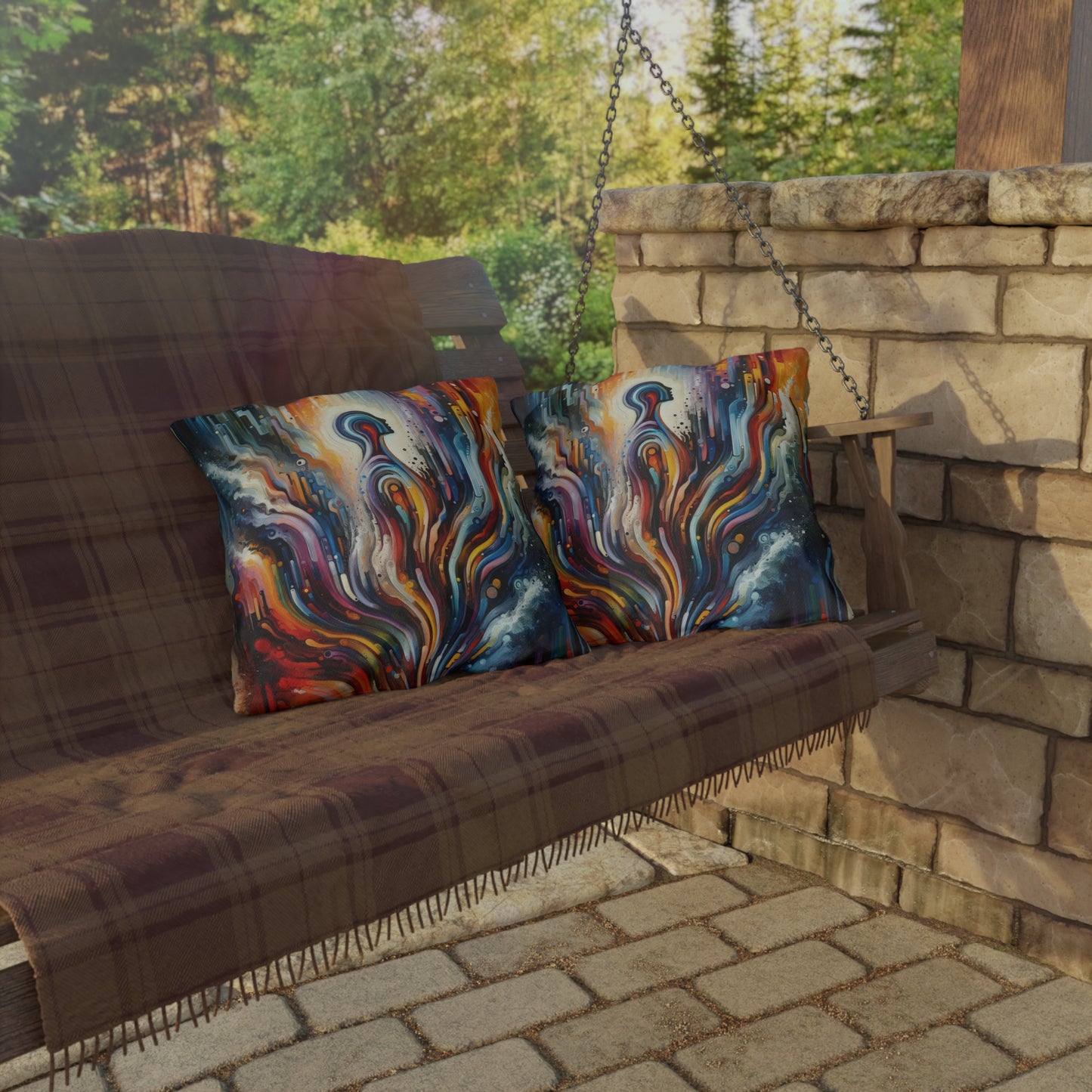 Threshold Collective Consciousness Outdoor Pillows