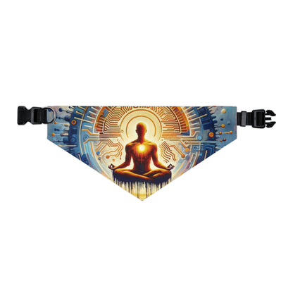 Meditative Technological Fusion Pet Bandana Collar