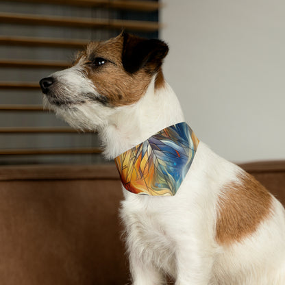 Weaving Renewal Web Pet Bandana Collar