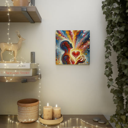 Unified Awakening Heart Canvas Photo Tile