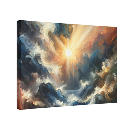 Tumultuous Sea Enlightenment Canvas Photo Tile