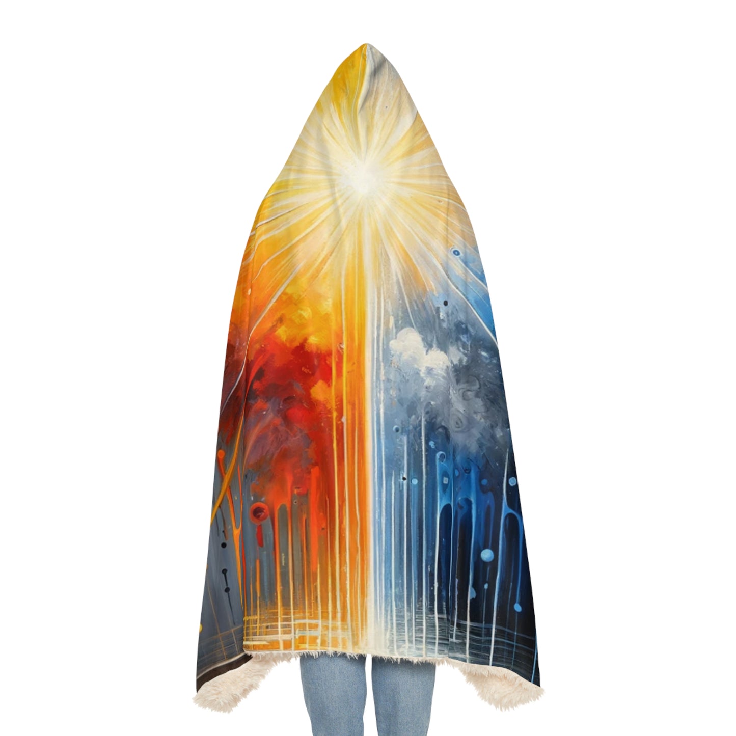 Luminous Abstract Tachism Snuggle Blanket