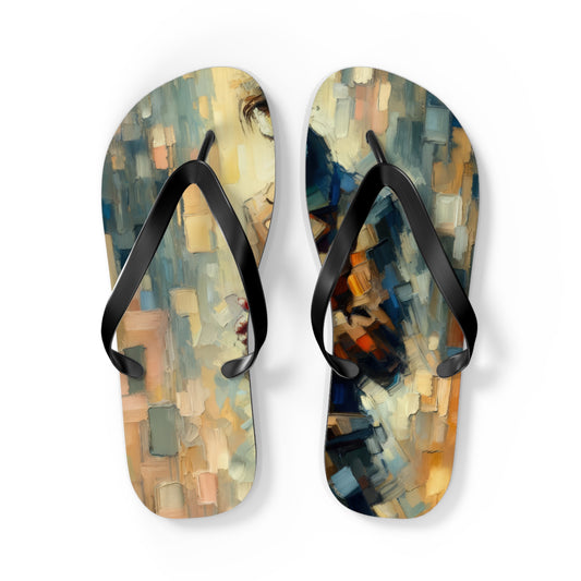 Urban Tachism Encounter Flip Flops