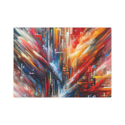 Digital Chaos Symphony Canvas Photo Tile