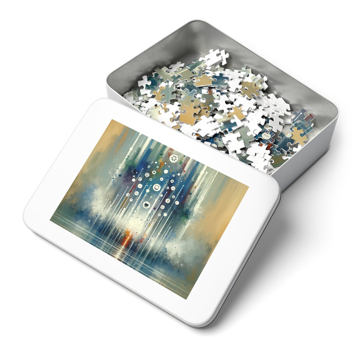 Tachism Digital Escape Jigsaw Puzzle (30, 110, 252, 500,1000-Piece)