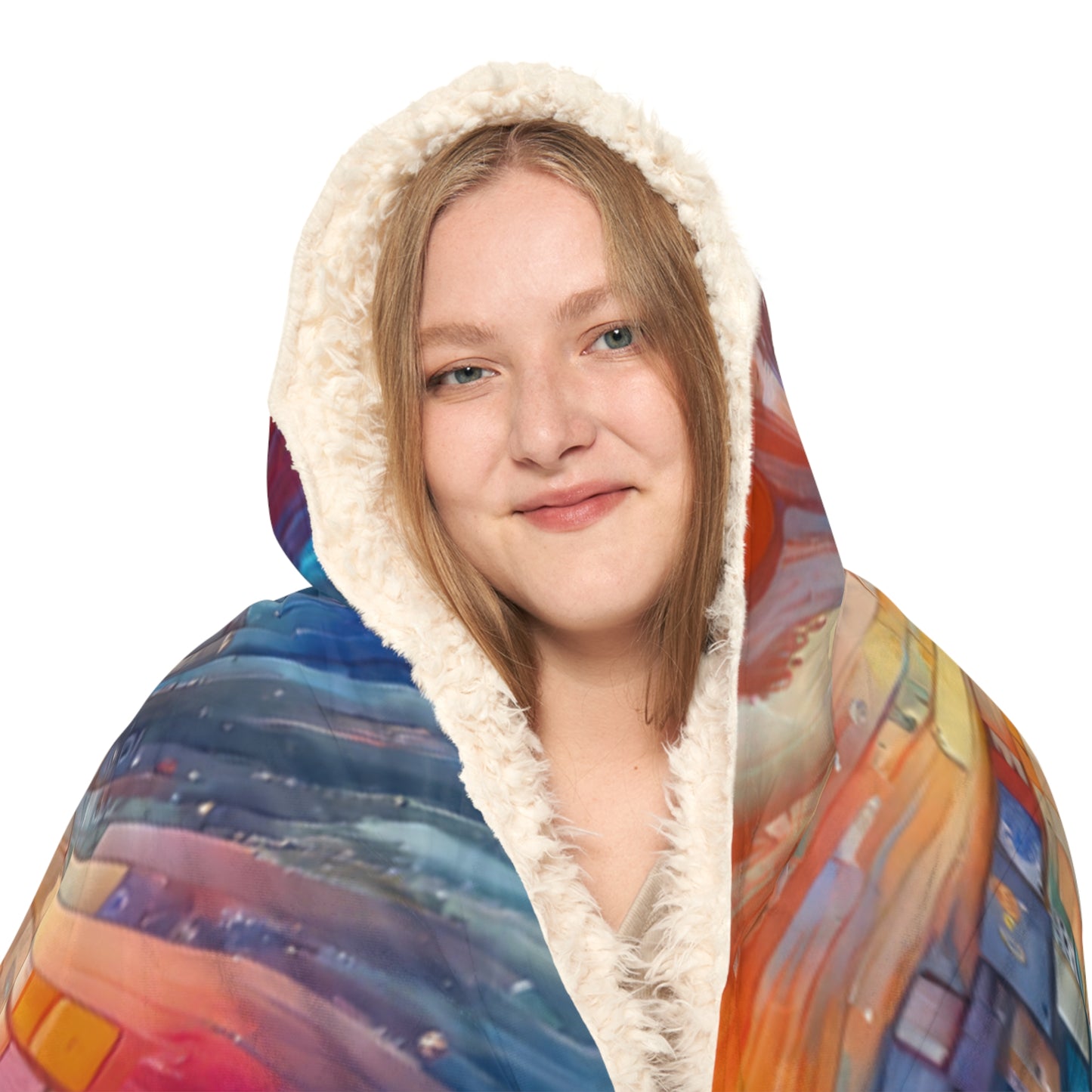 Kaleidoscopic Tachism Breath Snuggle Blanket