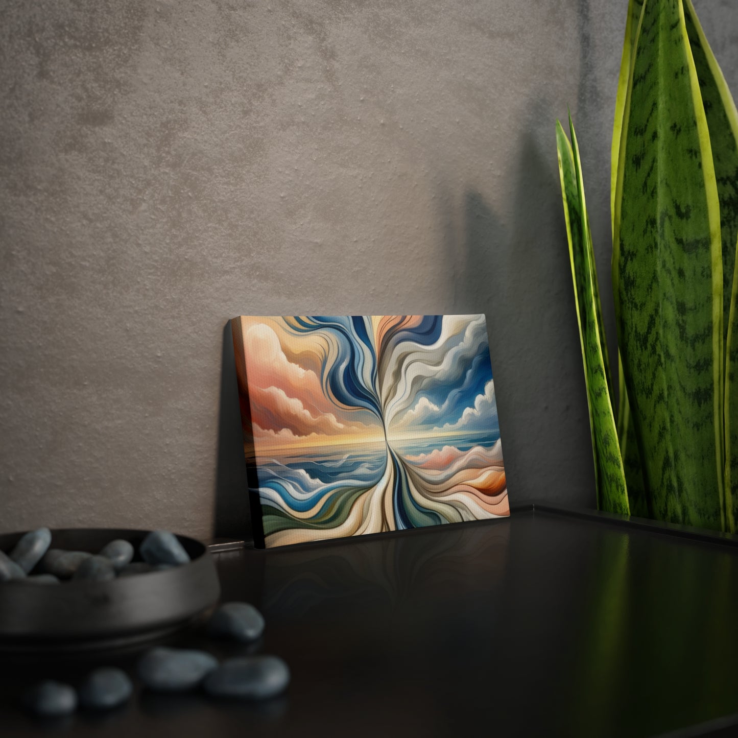 Tachism Confluence Harmony Canvas Photo Tile