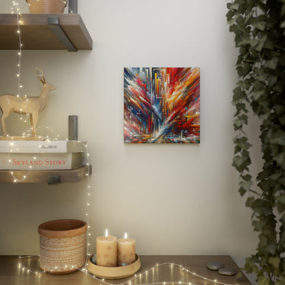 Digital Chaos Symphony Canvas Photo Tile