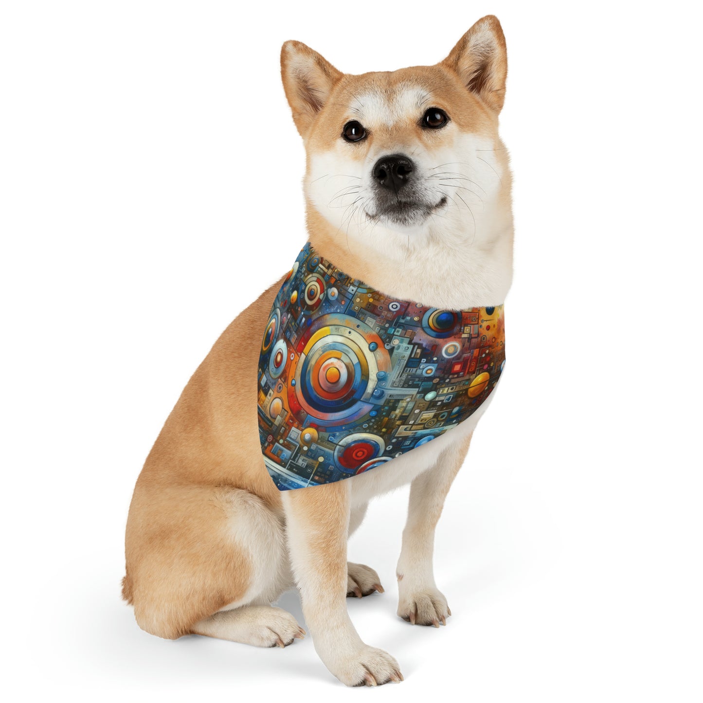 Connected Virtuality Canvas Pet Bandana Collar