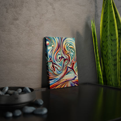 Choreographic Mindful Tachism Canvas Photo Tile