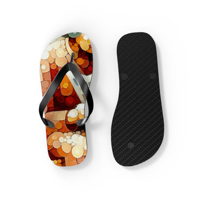 Elderly Unity Tachism Flip Flops