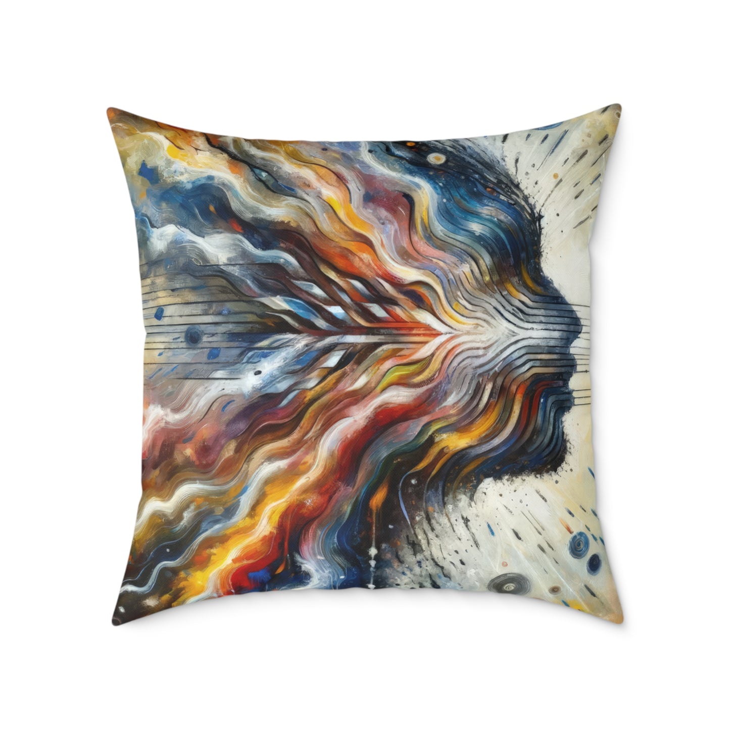 Empathetic Awakening Dynamic Spun Polyester Pillow