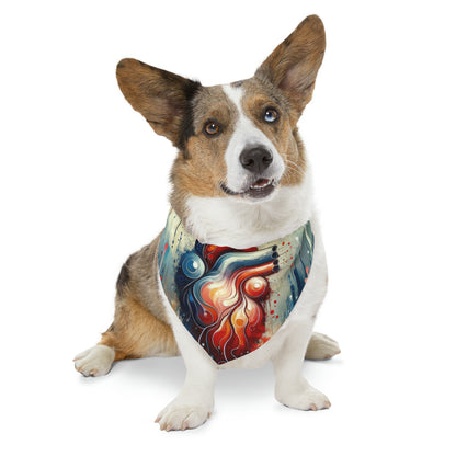 Rhythmic Heart Harmony Pet Bandana Collar