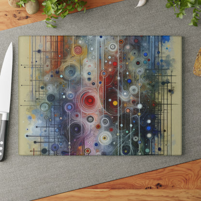 Awakenings Interconnectedness Tachism Glass Cutting Board