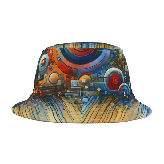 Connected Virtuality Canvas Bucket Hat (AOP)