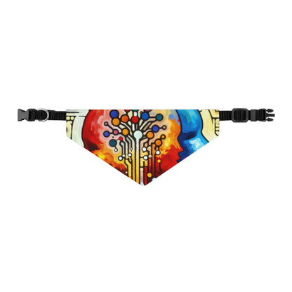 Empathetic Connection Abstract Pet Bandana Collar