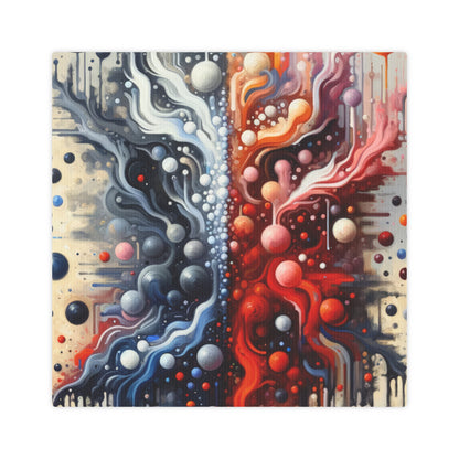 Symbiotic Exchange Abstract Canvas Photo Tile