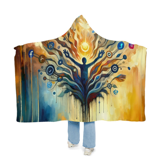 Reflective Digital Meditation Snuggle Blanket