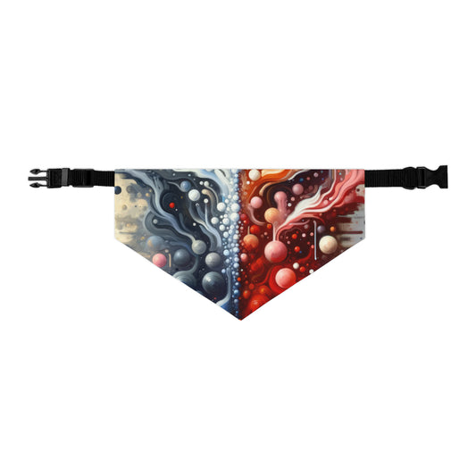 Symbiotic Exchange Abstract Pet Bandana Collar