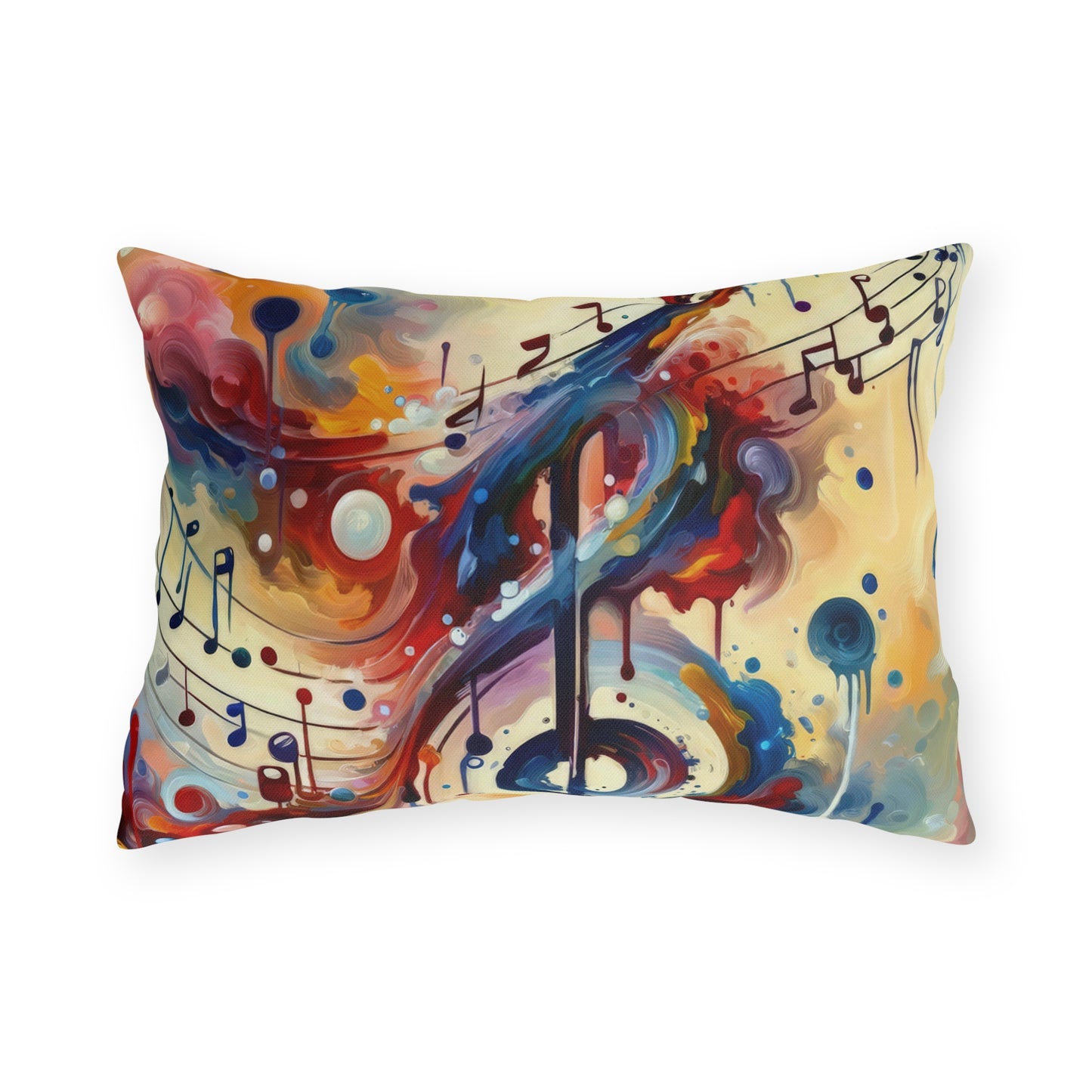 Harmonizing Melody Life Outdoor Pillows