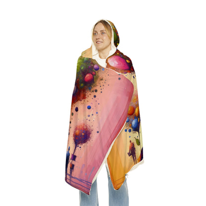 Vibrant Digital Arboriculture Snuggle Blanket
