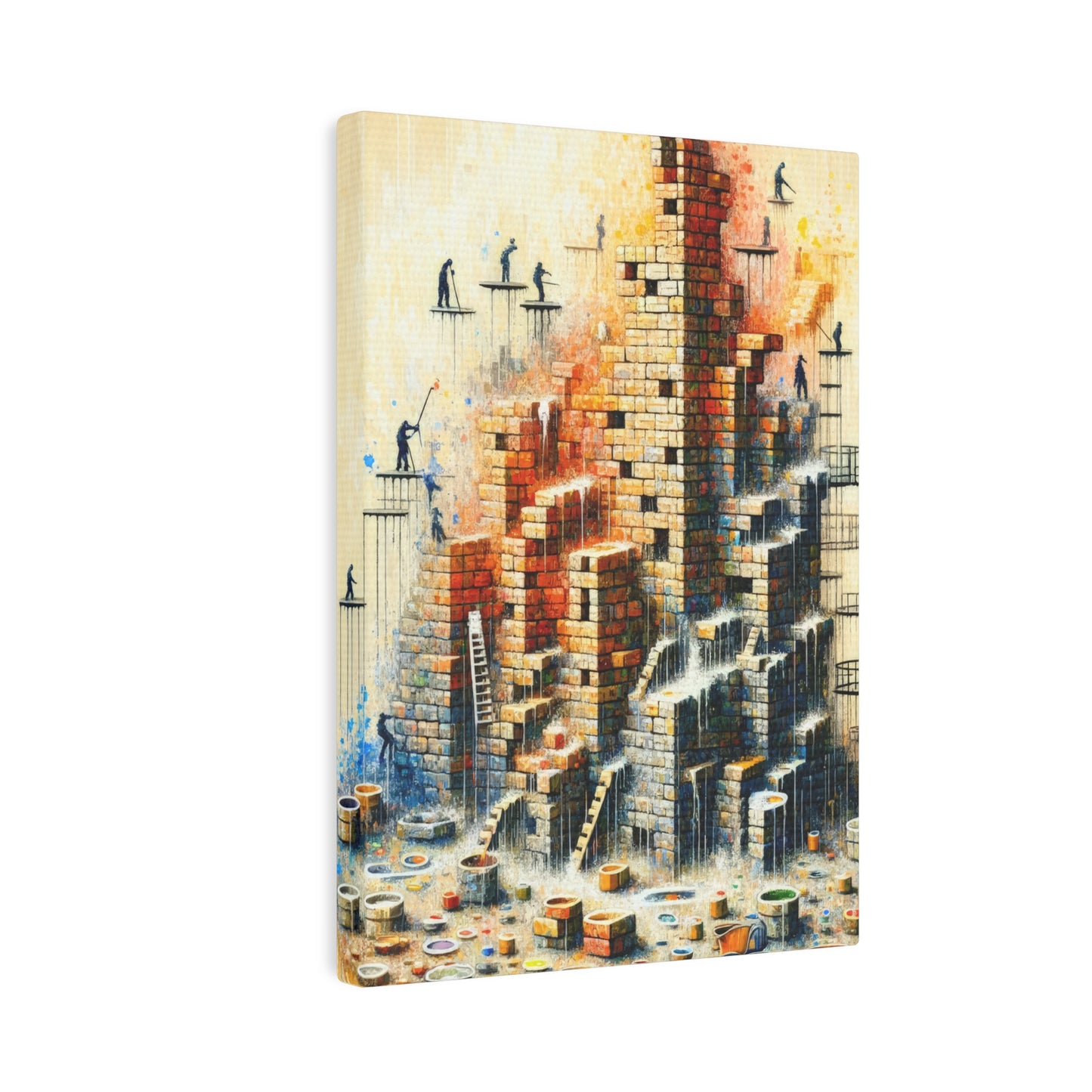 Actions Constructing Society Canvas Photo Tile