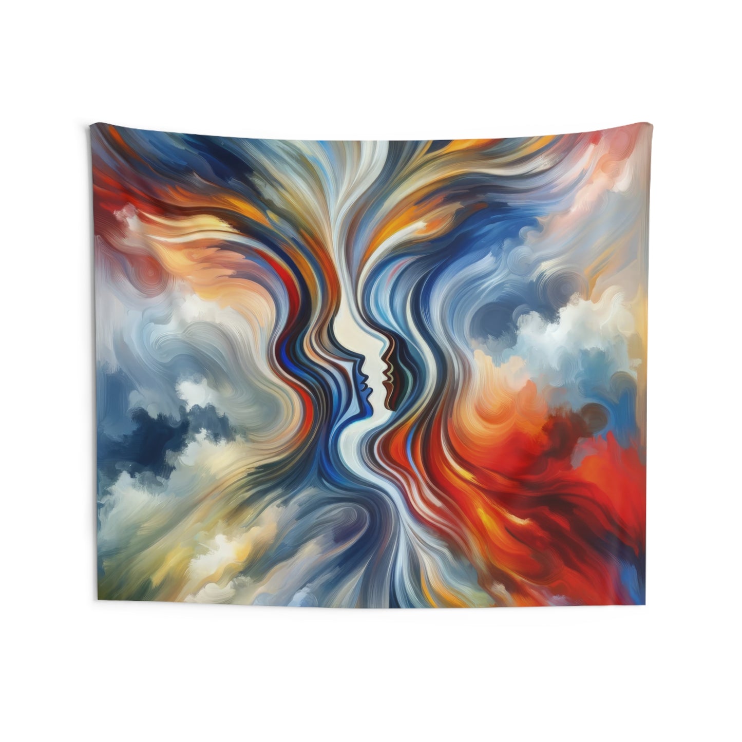 Convergent Abstract Unity Indoor Wall Tapestries