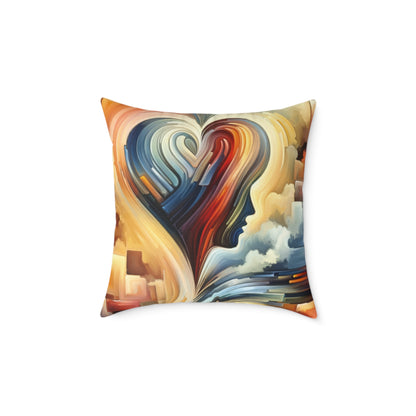 Heartfelt Lexicon Unity Spun Polyester Pillow