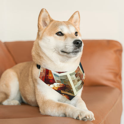 Elderly Unity Tachism Pet Bandana Collar