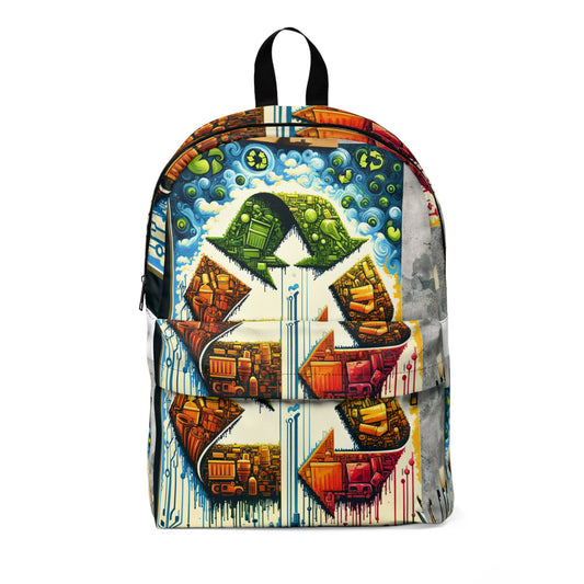 Upcycling Lifecycle Artistry Unisex Classic Backpack