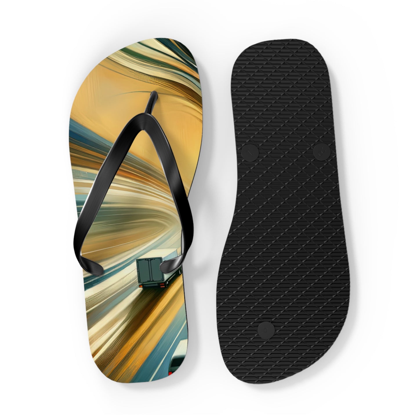 Meditative Commute Flow Flip Flops