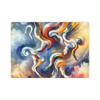 Dancing Disruption Tachism Canvas Photo Tile