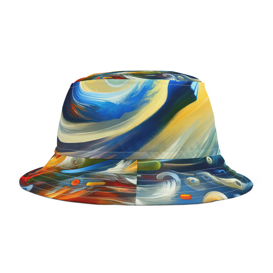 Swipe Connection Tachism Bucket Hat (AOP)